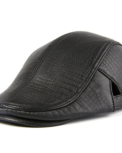 BUTTERMERE Men Beret Hat Real Leather Flat Cap - Constantin & Crys