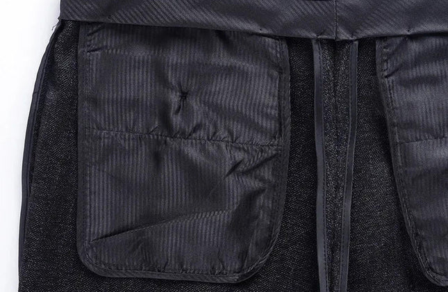 Cashmere Suit Pant for Men Loose Striped Hight Waist Wool Trousers Classic - Constantin & Crys