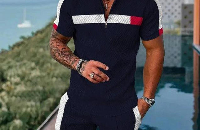 Casual Men Clothing Two Piece Set Shorts Summer T Shirt and Short - Constantin & Crys