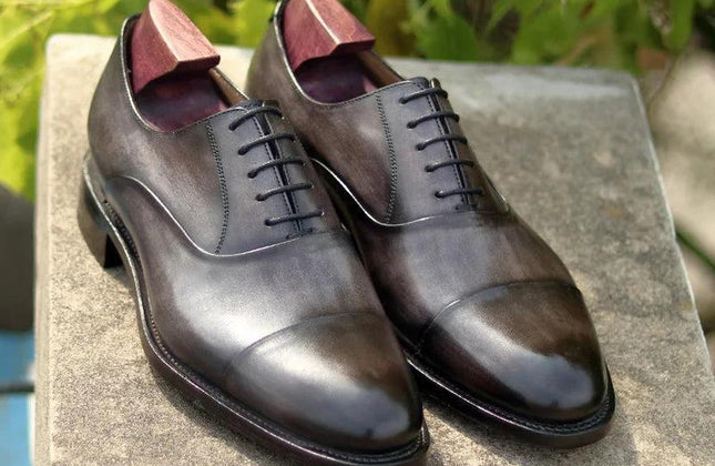 Cie Full Grain Calf Leather Goodyear Handmade Men Shoe Leather Outsole Bespoke - Constantin & Crys