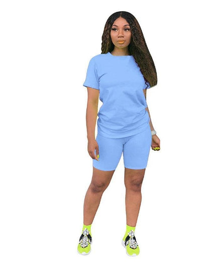 Custom Outfits Women T Shirt and Short Sets Summer 2 Two Piece Short - Constantin & Crys
