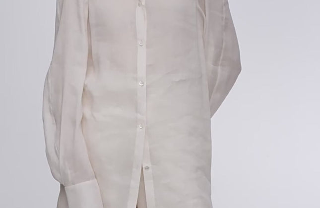 Ensemble Chemise et Pantalon à Manches Longues en Soie de Mûrier et Lin | Luxe Respirant