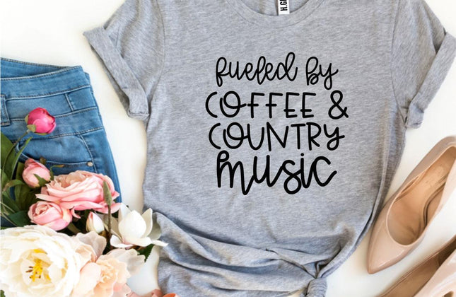 Fueled by Coffee and Country Music T-Shirt