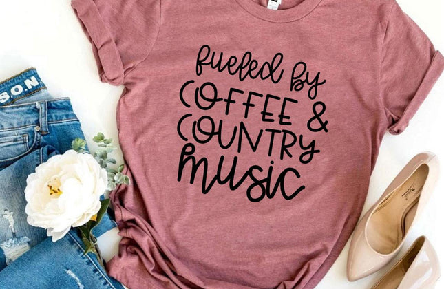 Fueled by Coffee and Country Music T-Shirt