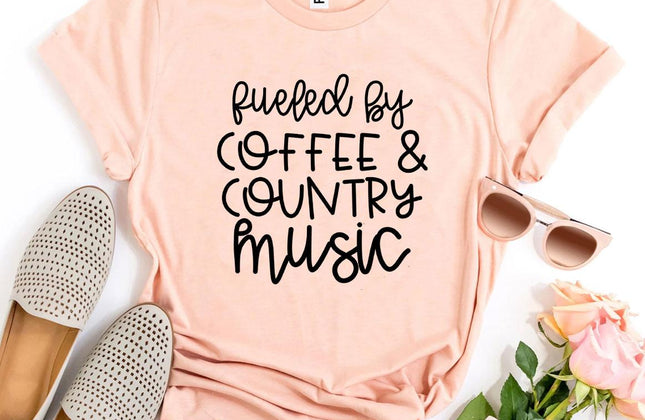 Fueled by Coffee and Country Music T-Shirt