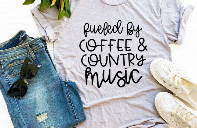 Fueled by Coffee and Country Music T-Shirt