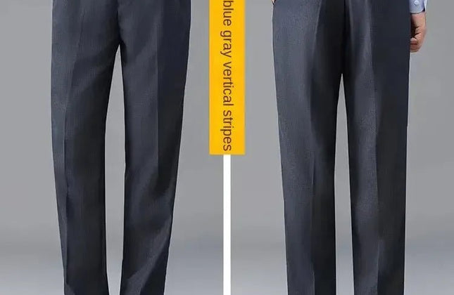 Thicken High Waist Men's Business Pants British Formal Trousers - Constantin & Crys