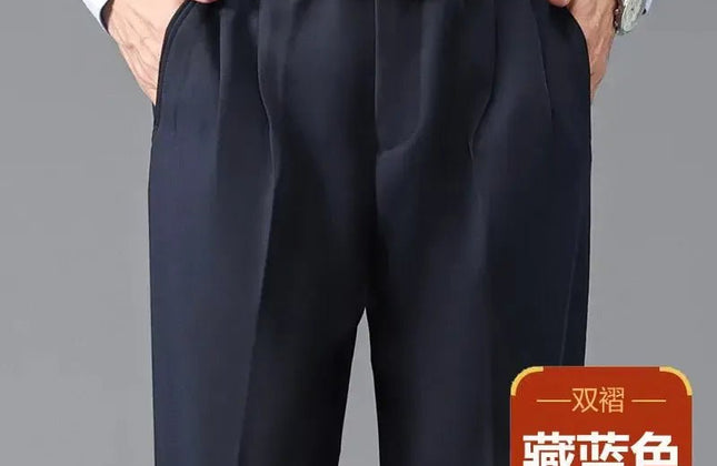 Thicken High Waist Men's Business Pants British Formal Trousers - Constantin & Crys
