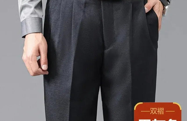 Thicken High Waist Men's Business Pants British Formal Trousers - Constantin & Crys