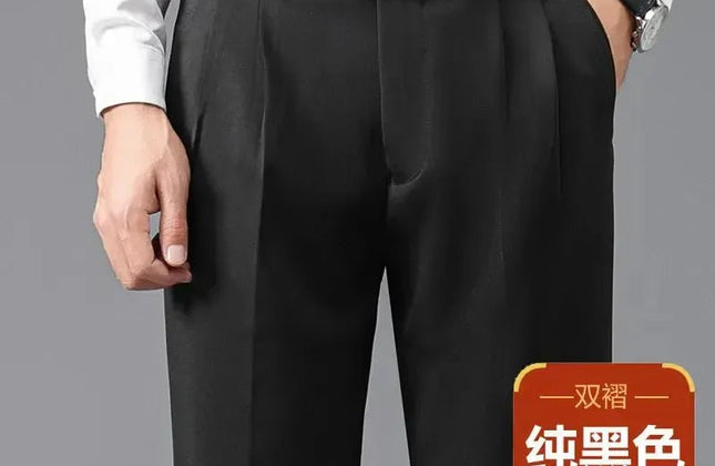 Thicken High Waist Men's Business Pants British Formal Trousers - Constantin & Crys