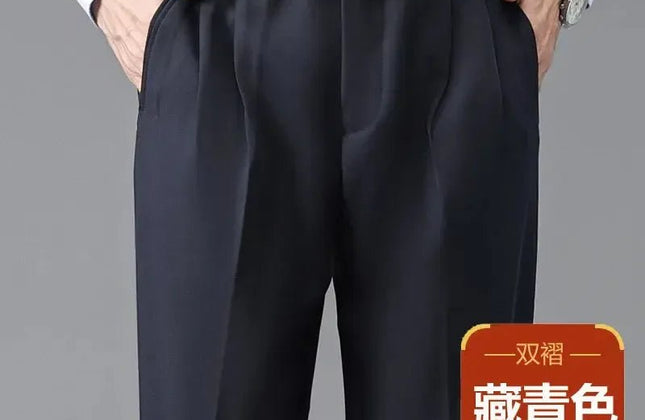 Thicken High Waist Men's Business Pants British Formal Trousers - Constantin & Crys