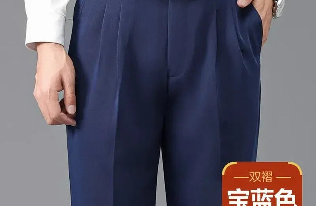 Thicken High Waist Men's Business Pants British Formal Trousers - Constantin & Crys