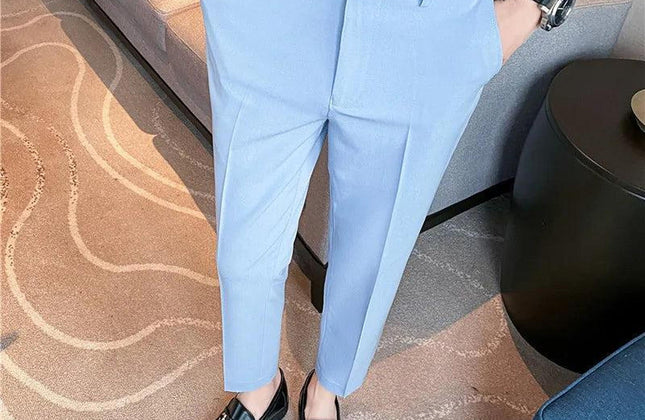 Dress Pants for Men High Quality Korean Luxury Clothing Drape Suit Pants - Constantin & Crys