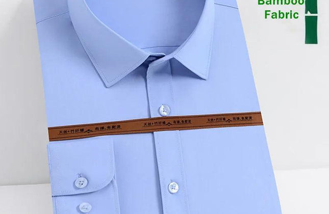 Fashion Blue Black White Mens Dress Shirts for Man Long Sleeved Shirt - Constantin & Crys