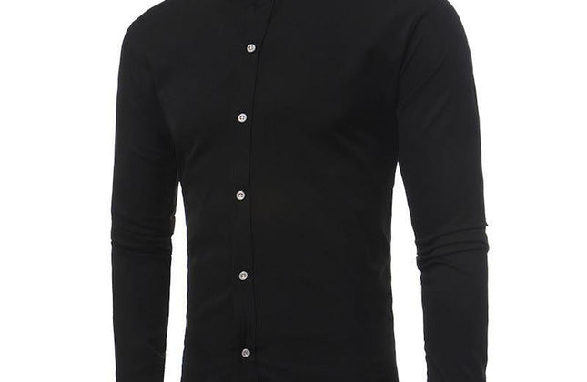 Fashion Men's Shirts for Men Designers Embroidery Slim Fit Casual Long Sleeve - Constantin & Crys