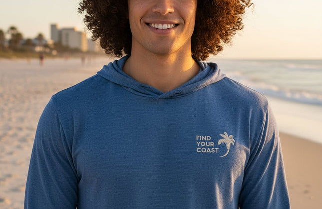 Find Your Coast® Coastal Breeze Hooded Shirt - Constantin & Crys