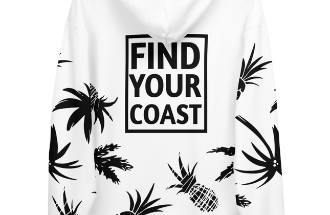 Find Your Coast® Pine and Palm Recycled Hoodie - Constantin & Crys