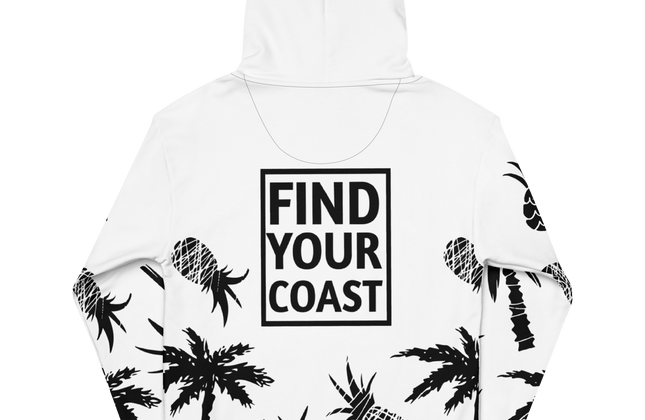 Find Your Coast® Pine and Palm Recycled Hoodie - Constantin & Crys