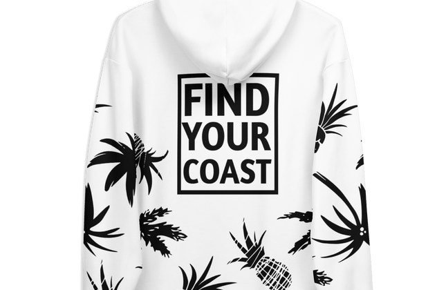 Find Your Coast® Pine and Palm Recycled Hoodie - Constantin & Crys