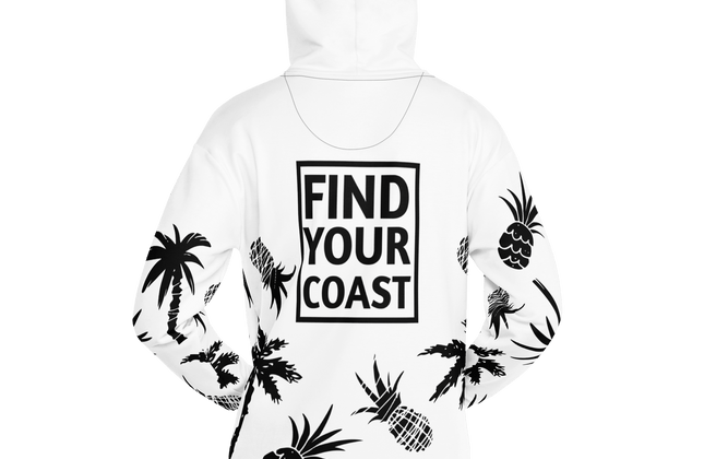 Find Your Coast® Pine and Palm Recycled Hoodie - Constantin & Crys
