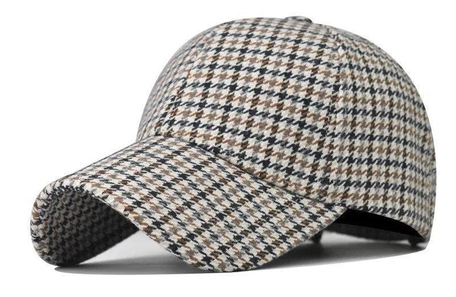 FS Luxury Brand Houndstooth Baseball Caps - Constantin & Crys