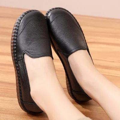 Handmade Women's Leather Flats 2025 | Comfort Slip-On Shoes - Constantin & Crys