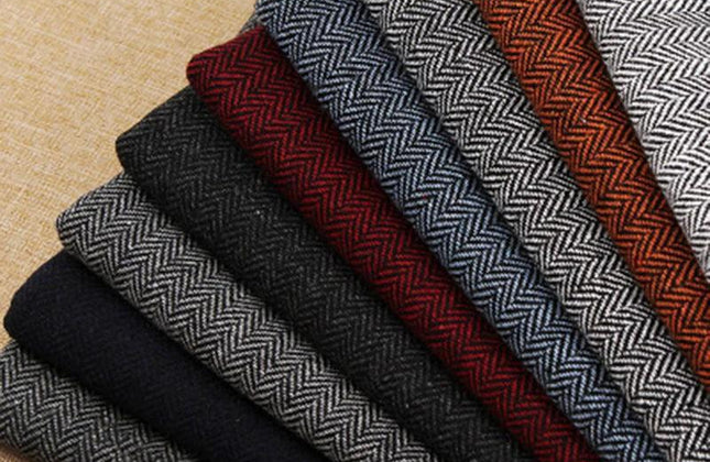 Gray Wool Tweed Winter Men Suit's for Wedding Formal Groom Tuxedo Herringbone - Constantin & Crys