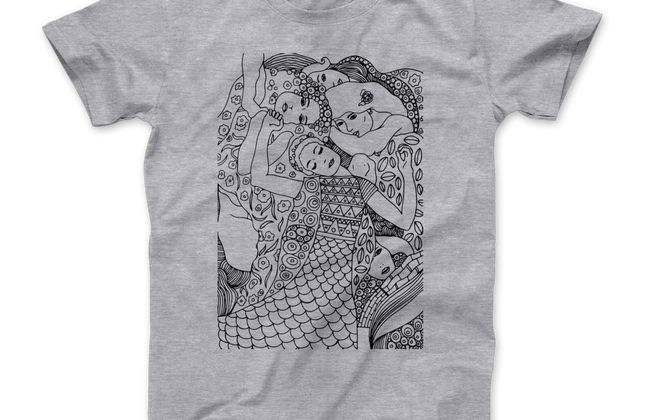 Gustav Klimt The Virgin Art Graphic T-Shirt | Premium Unisex Tee