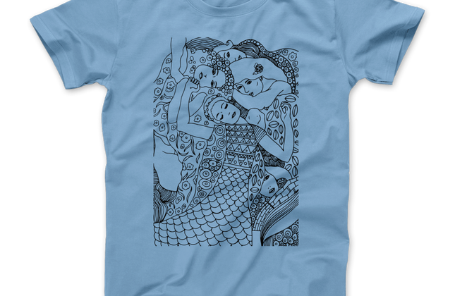 Gustav Klimt The Virgin Art Graphic T-Shirt | Premium Unisex Tee