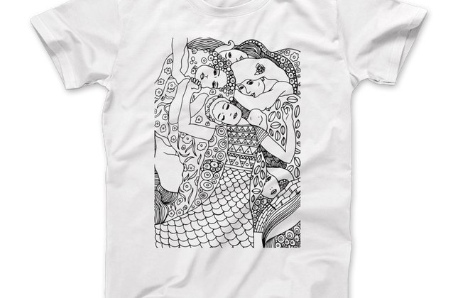 Gustav Klimt The Virgin Art Graphic T-Shirt | Premium Unisex Tee