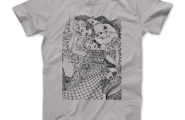 Gustav Klimt The Virgin Art Graphic T-Shirt | Premium Unisex Tee