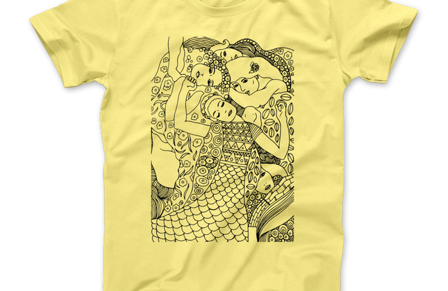 Gustav Klimt The Virgin Art Graphic T-Shirt | Premium Unisex Tee