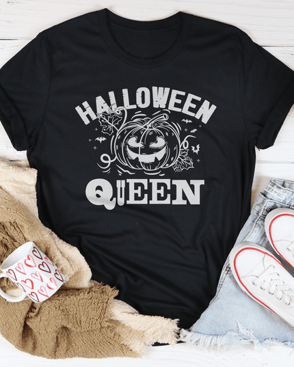 Halloween Queen T-Shirt | Spooky Season Graphic Tee for Women
