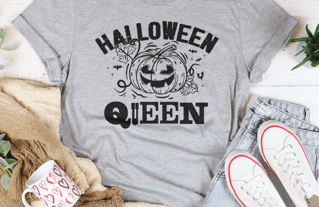 Halloween Queen T-Shirt | Spooky Season Graphic Tee for Women