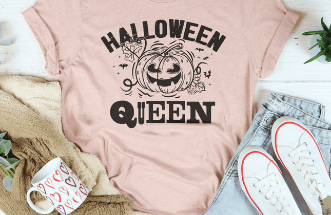 Halloween Queen T-Shirt | Spooky Season Graphic Tee for Women