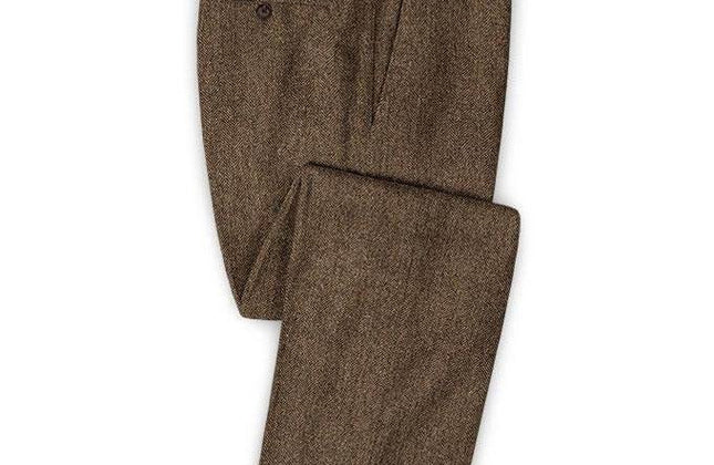 Herringbone Tweed Men Suits Winter Wool Fashion Groom - Constantin & Crys