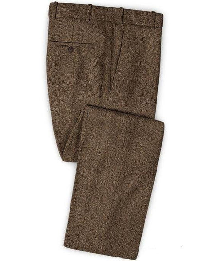 Herringbone Tweed Men Suits Winter Wool Fashion Groom - Constantin & Crys