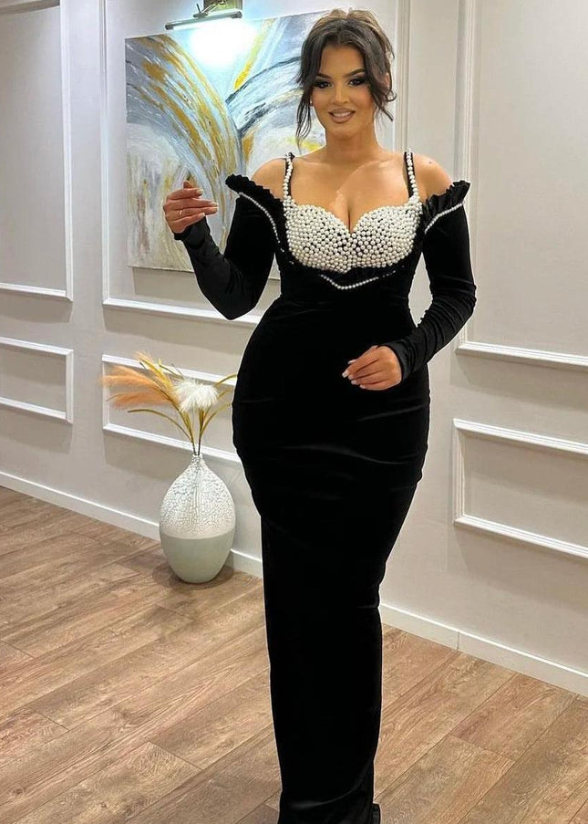 High Quality Beading Women Celebrity Long Maxi Party Night - Constantin & Crys