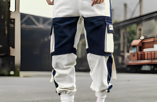 Harem Pants Men Harajuku Street Cargo Pants Jogging Trouser Loose Multi-Pockets