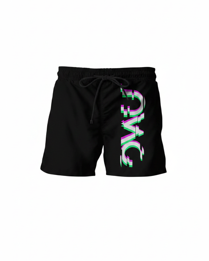 OWU Glitch Shorts – Men's Full Print Microfiber Casual Shorts