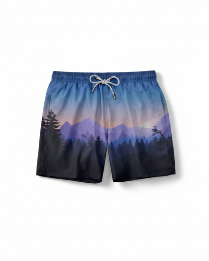 Magical Forest Shorts – Men's Full Print Microfiber Casual Shorts