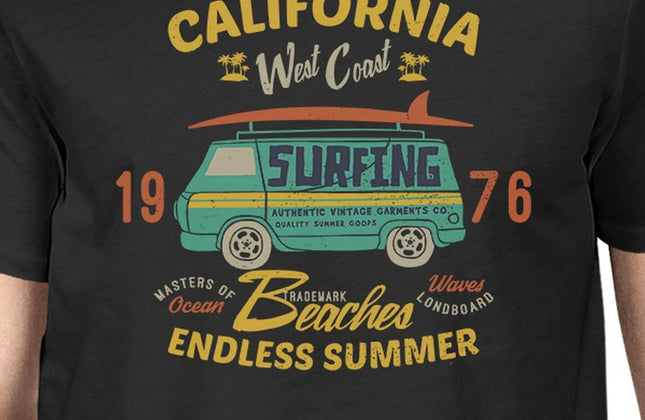California Beaches Endless Summer T-Shirt | Men's Graphic Tee