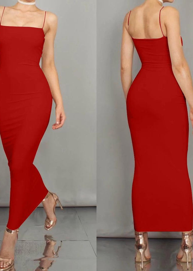 JZ461 New Summer Women's Dress Long Sling Dresses Club Sexy Suspender Dress - Constantin & Crys