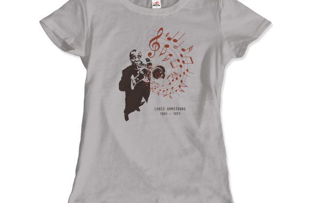 Louis Armstrong Jazz Legend Graphic T-Shirt | Satchmo Trumpet Tee