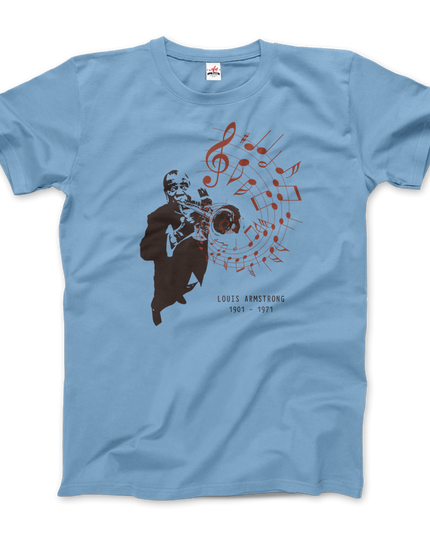 Louis Armstrong Jazz Legend Graphic T-Shirt | Satchmo Trumpet Tee