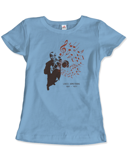 Louis Armstrong Jazz Legend Graphic T-Shirt | Satchmo Trumpet Tee