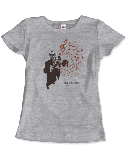 Louis Armstrong Jazz Legend Graphic T-Shirt | Satchmo Trumpet Tee