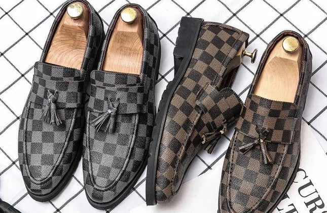 Men Business Casual Pu Leather Loafers for Man Slip on Formal Office Official - Constantin & Crys