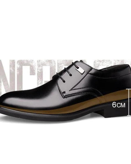 Men Height Increasing Shoes 6CM Man Elevator Shoe High Heel Men Lifted - Constantin & Crys