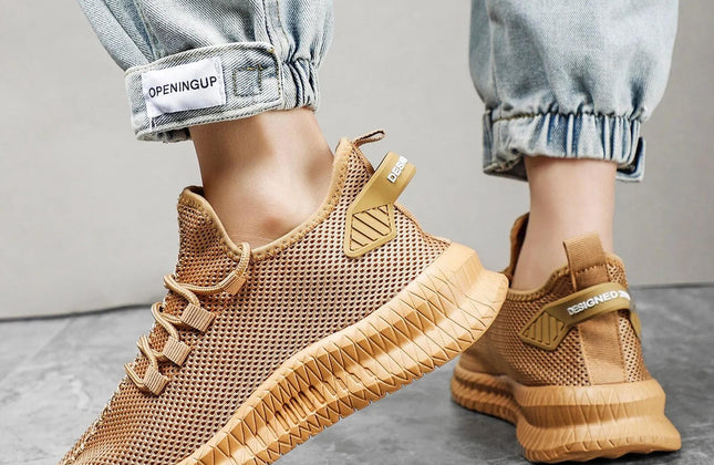 Men Shoes Breathable Mesh Running Shoes Slip on Walking Sneakers for Men - Constantin & Crys